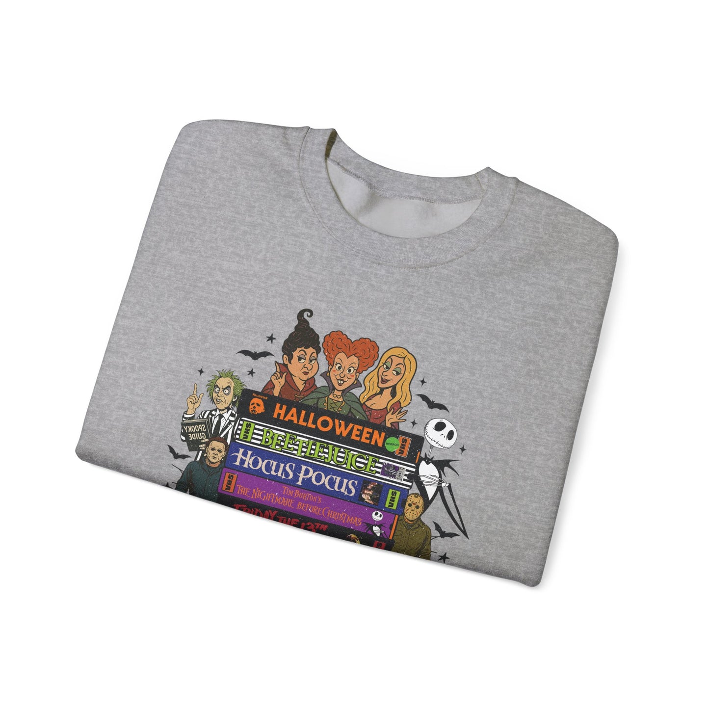 Retro 90's Halloween VHS Tapes Unisex Crewneck Sweatshirt