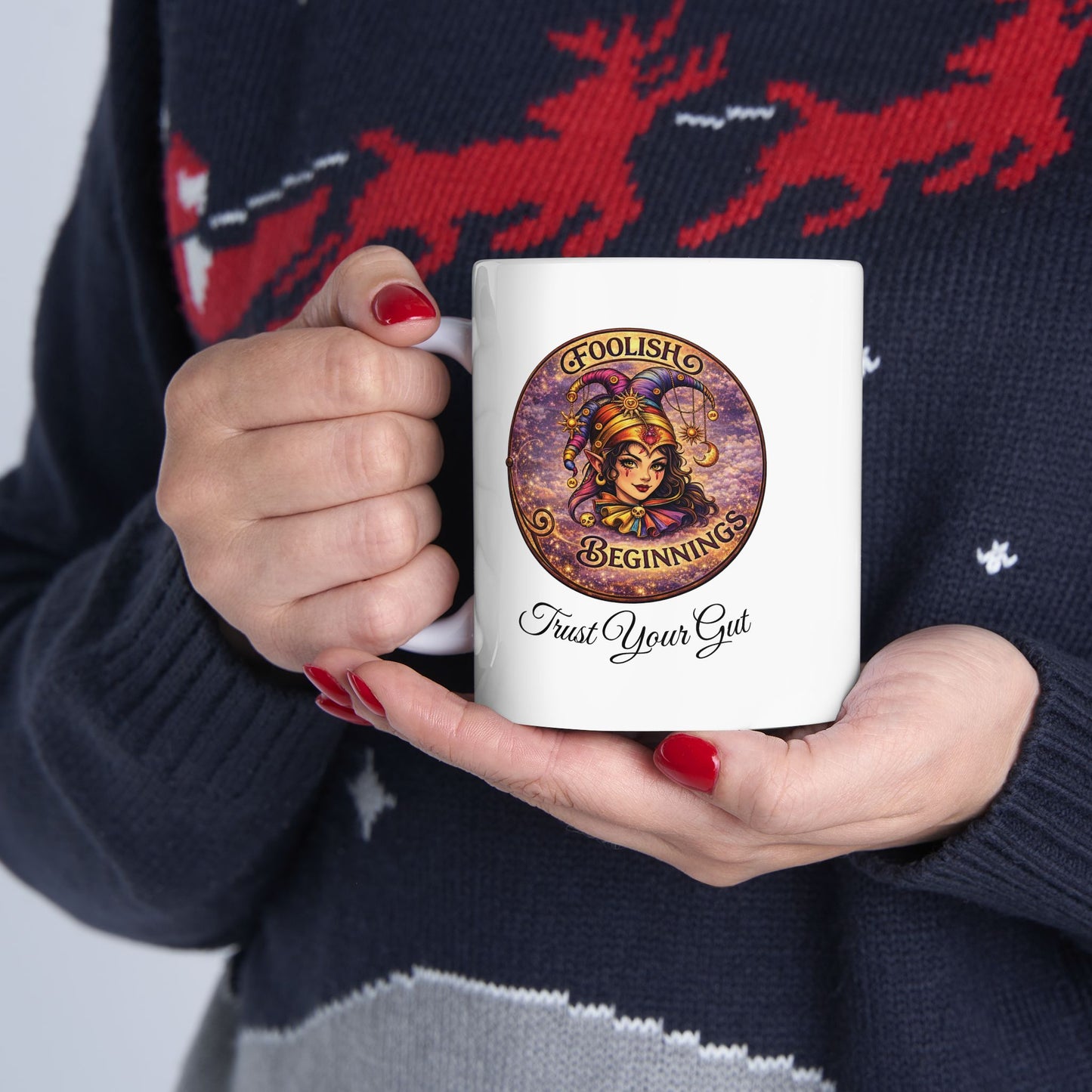 Foolish Beginnings Ceramic Mug - 11oz
