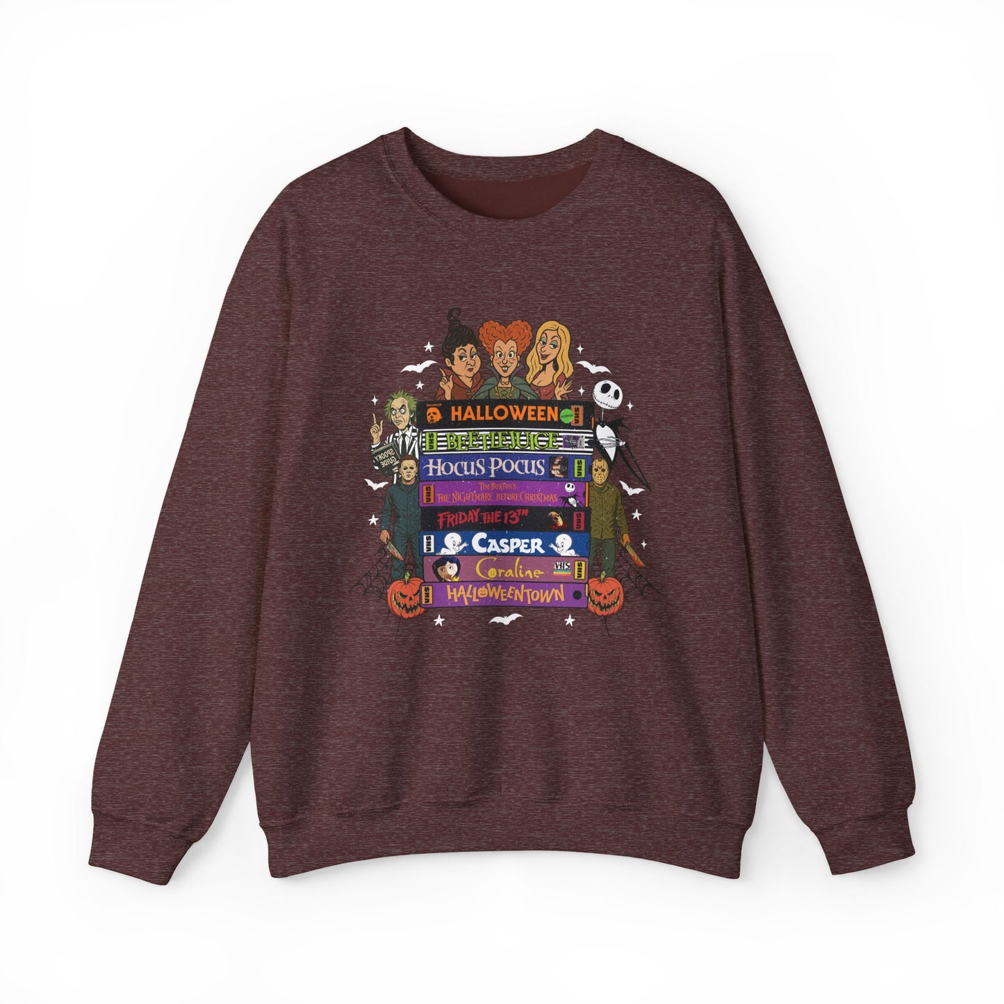 Retro 90's Halloween VHS Tapes Unisex Crewneck Sweatshirt