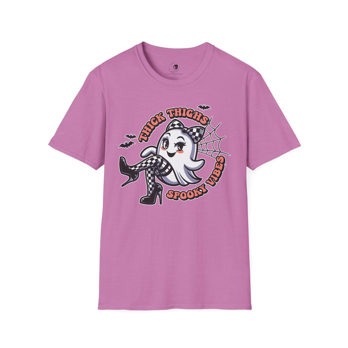 Thick Thighs Spooky Vibes - Unisex Softstyle Shirt for the Soft Spookster