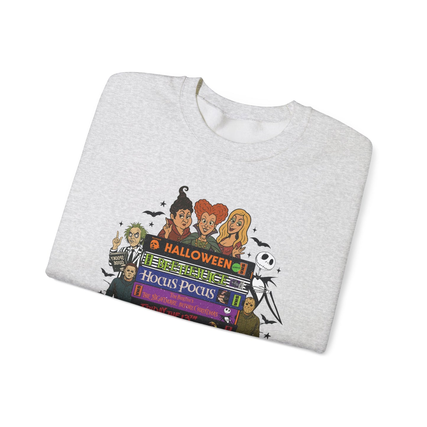 Retro 90's Halloween VHS Tapes Unisex Crewneck Sweatshirt