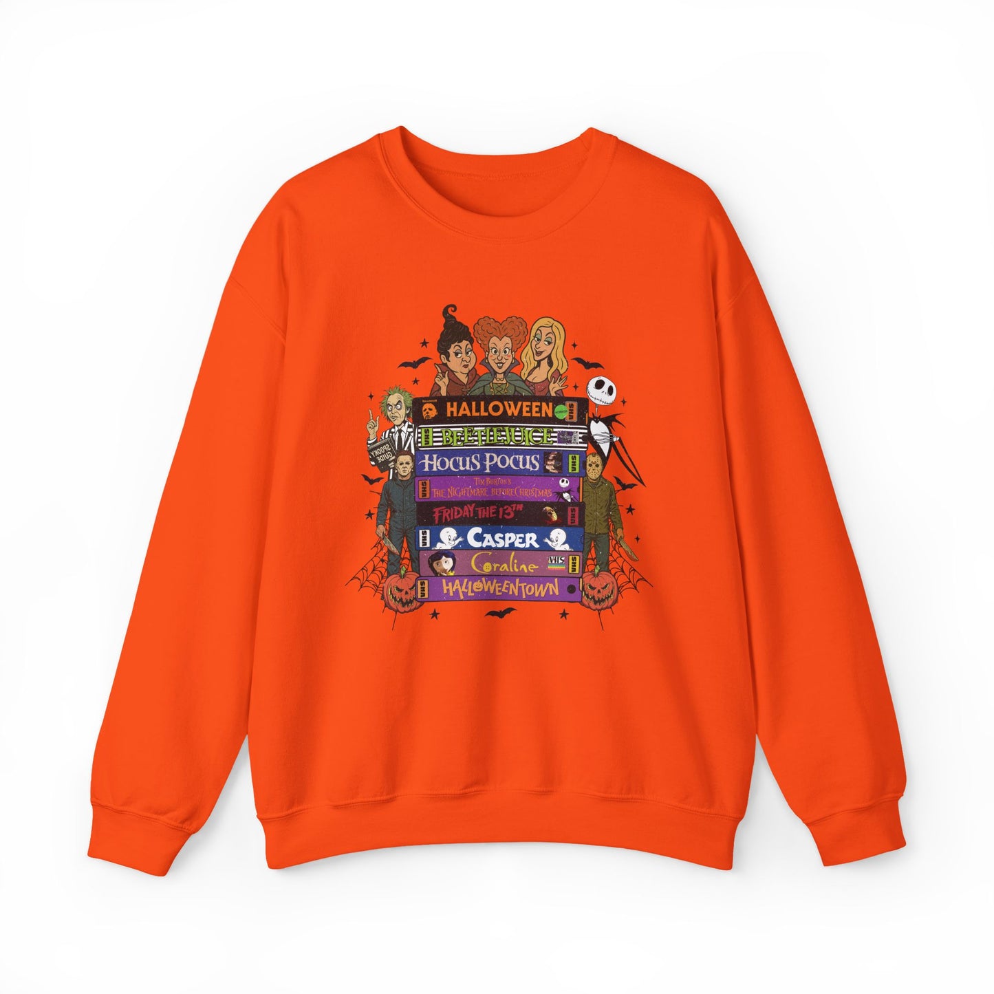 Retro 90's Halloween VHS Tapes Unisex Crewneck Sweatshirt