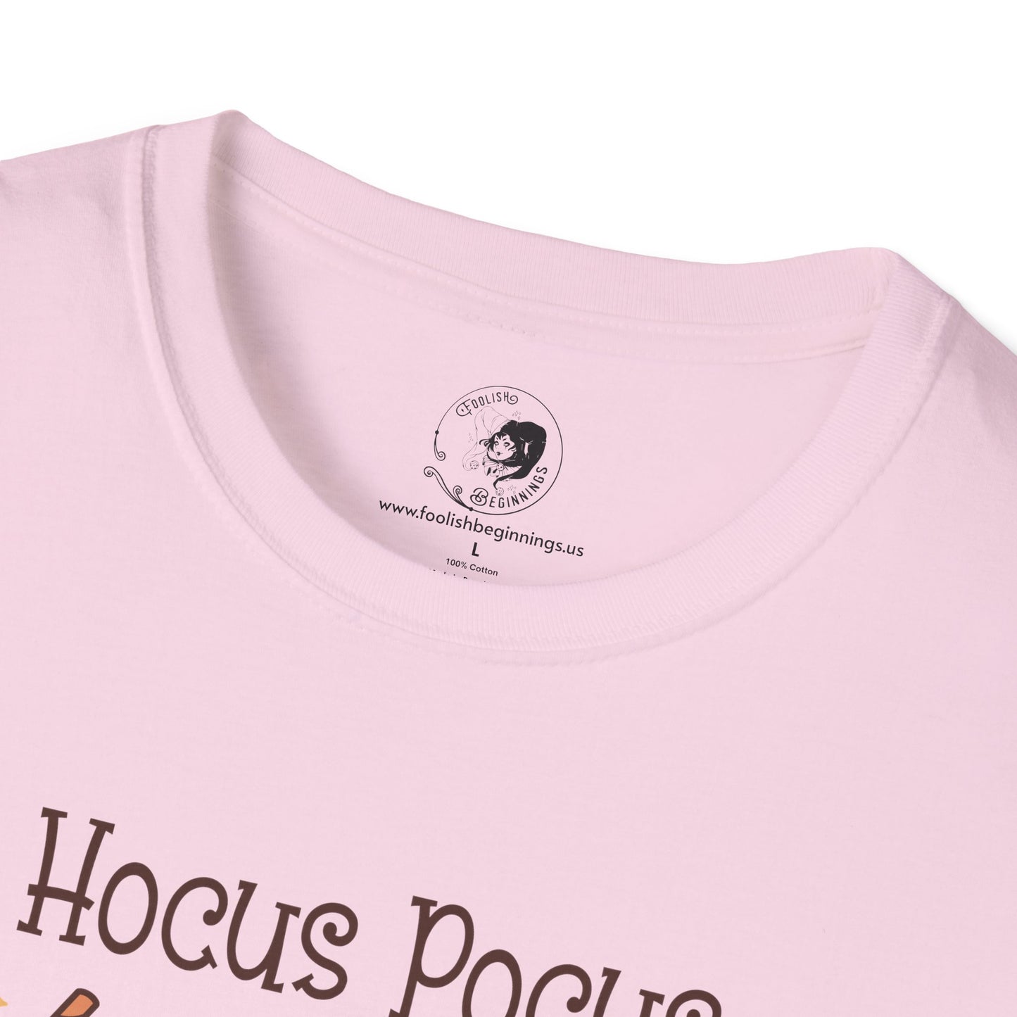 Hocus Pocus I Need COFFEE To Focus - Unisex Softstyle Shirt for the Soft Spookster
