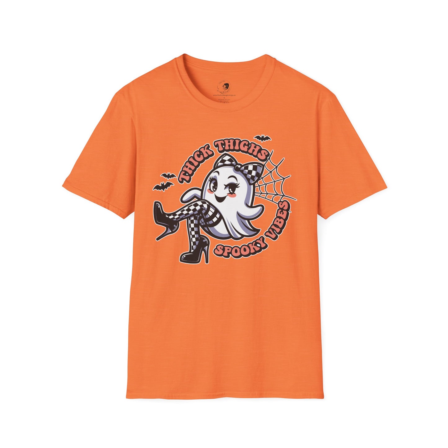 Thick Thighs Spooky Vibes - Unisex Softstyle Shirt for the Soft Spookster