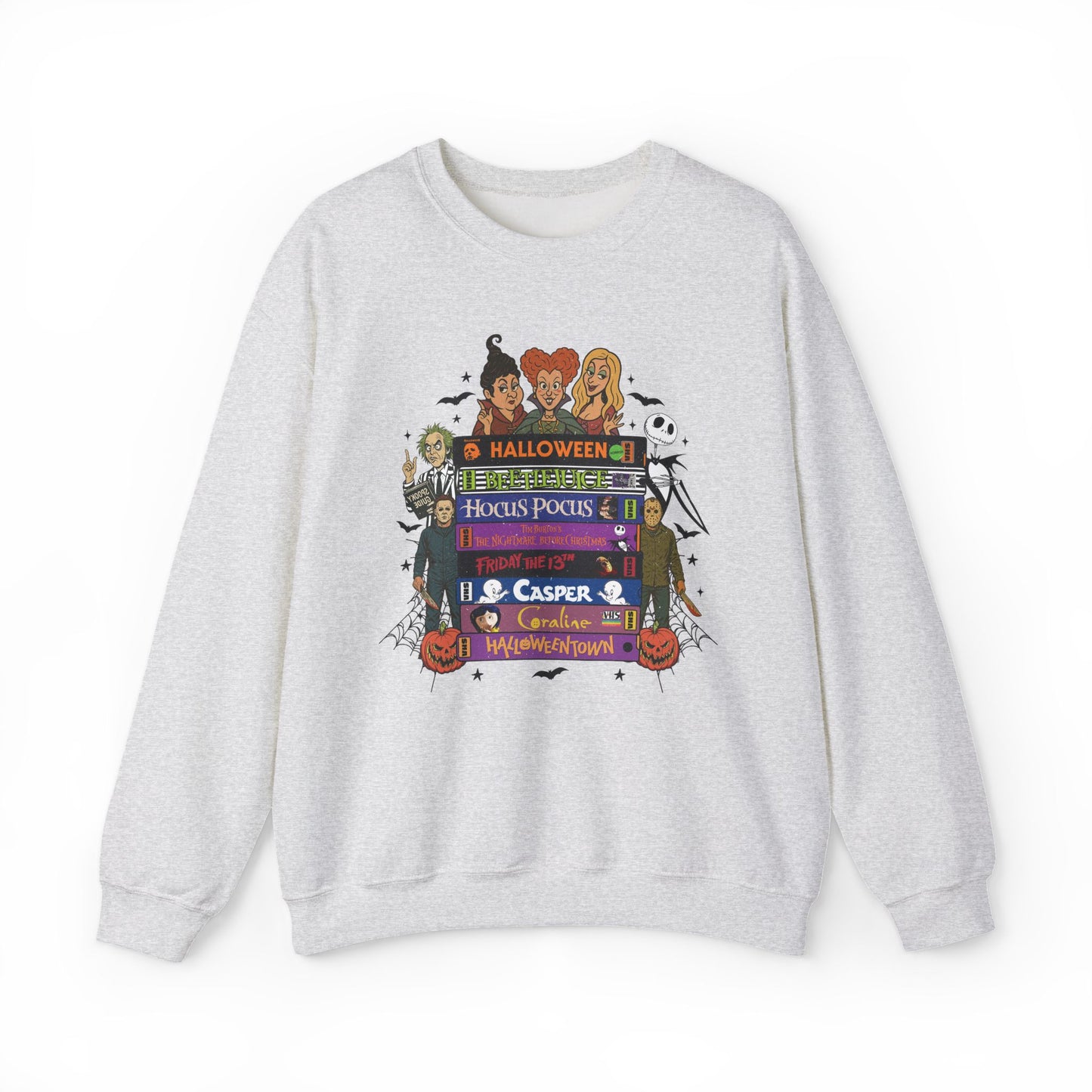 Retro 90's Halloween VHS Tapes Unisex Crewneck Sweatshirt