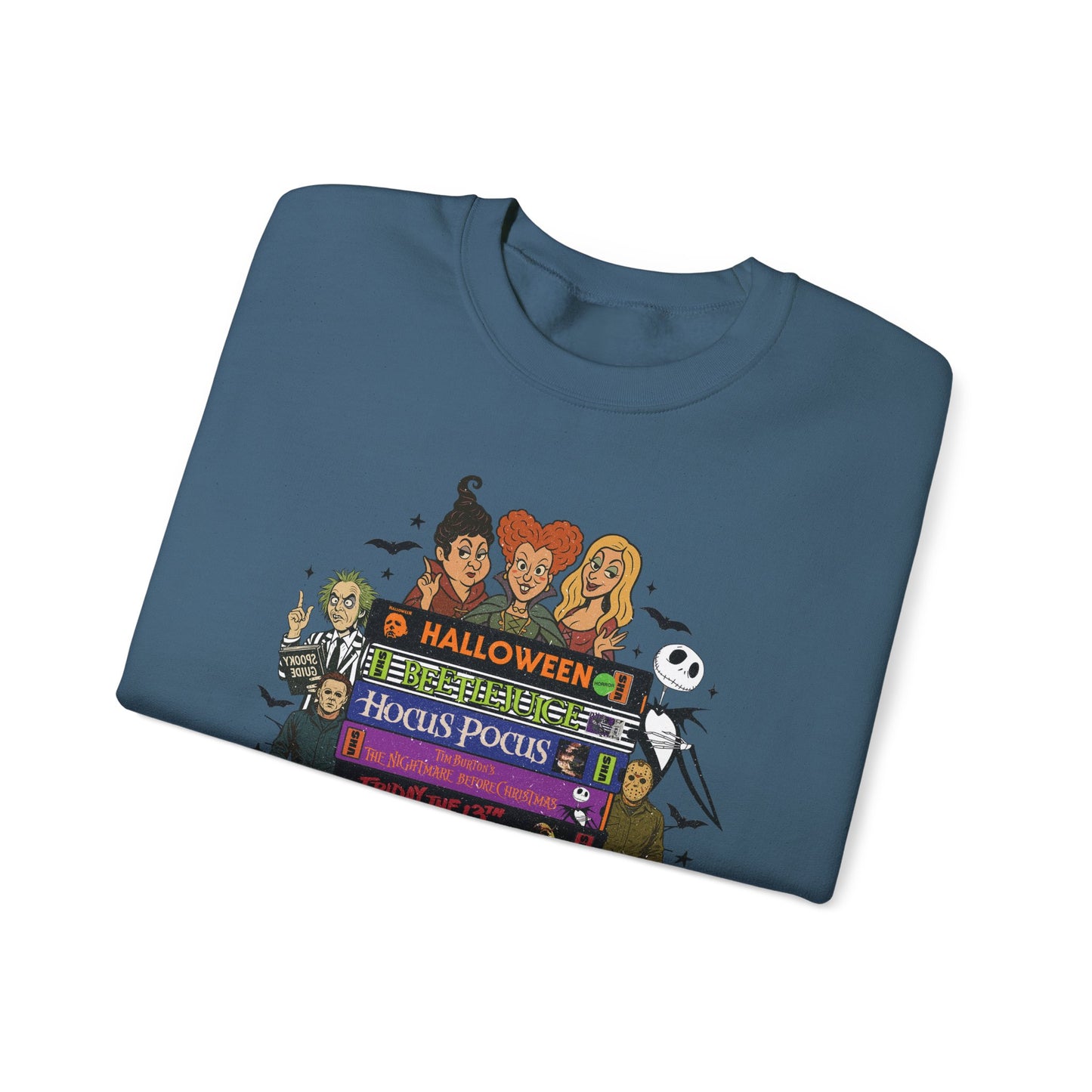 Retro 90's Halloween VHS Tapes Unisex Crewneck Sweatshirt