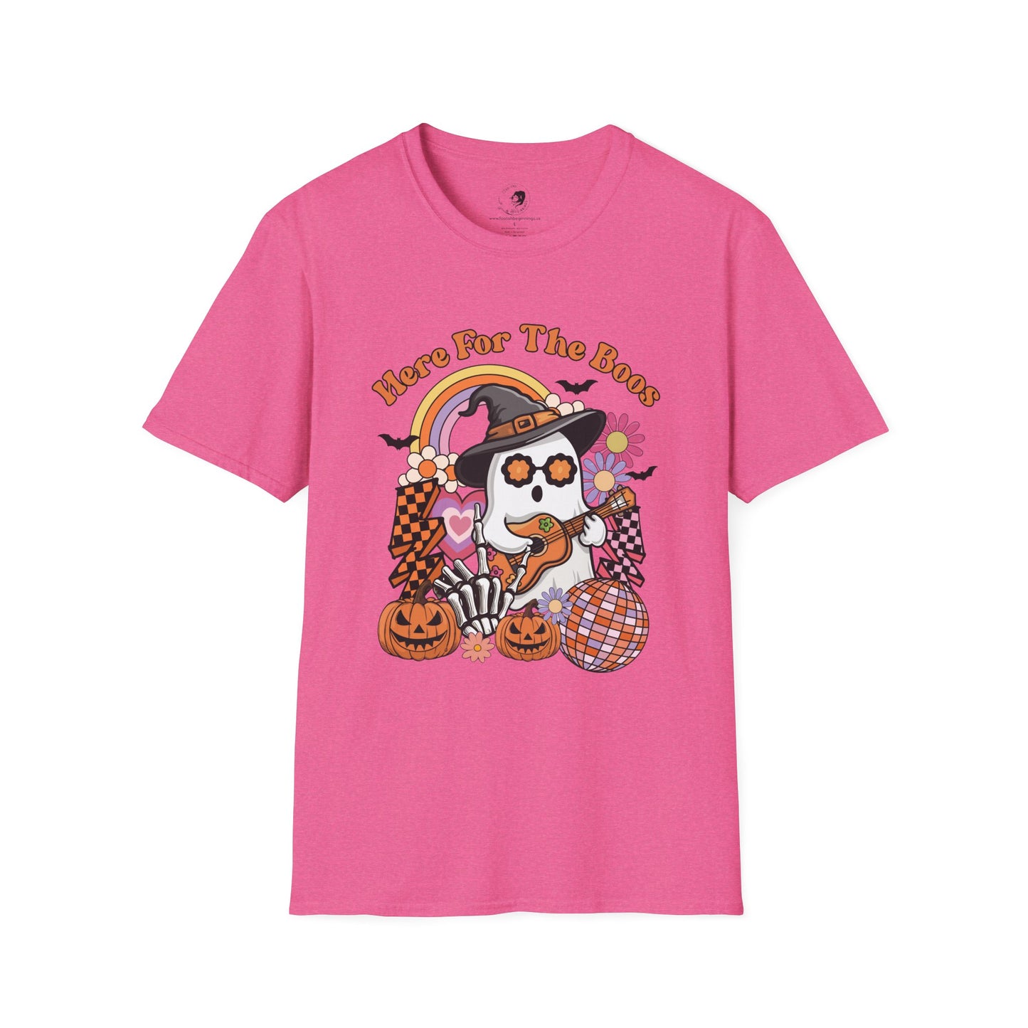 Here For The BOOS! - Unisex Softstyle Shirt for the Soft Spookster