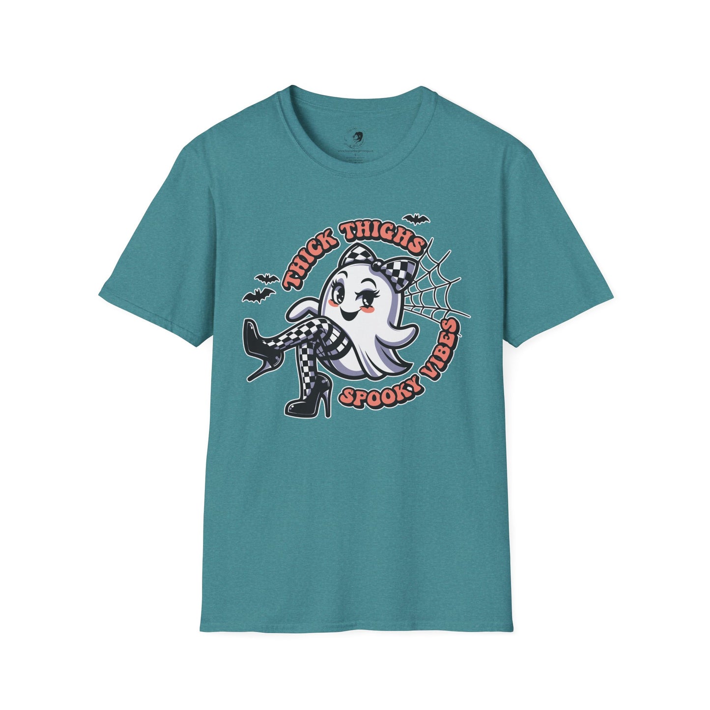 Thick Thighs Spooky Vibes - Unisex Softstyle Shirt for the Soft Spookster