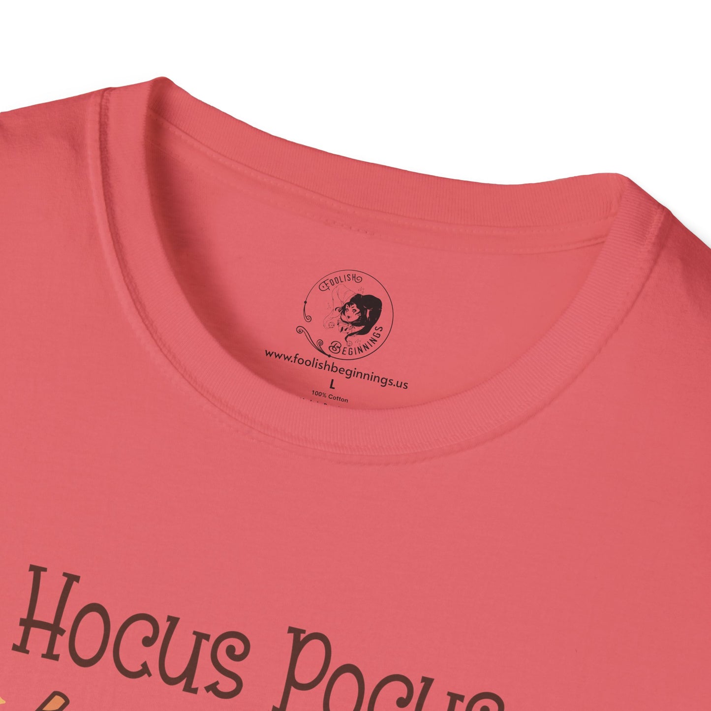 Hocus Pocus I Need COFFEE To Focus - Unisex Softstyle Shirt for the Soft Spookster