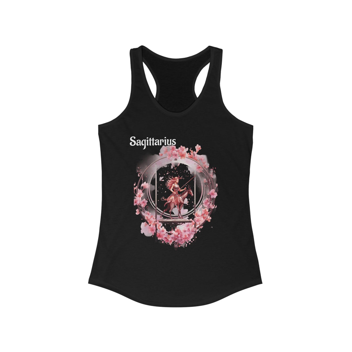 πΉ β Floral SAGITTARIUS Watercolor Racerback Tank