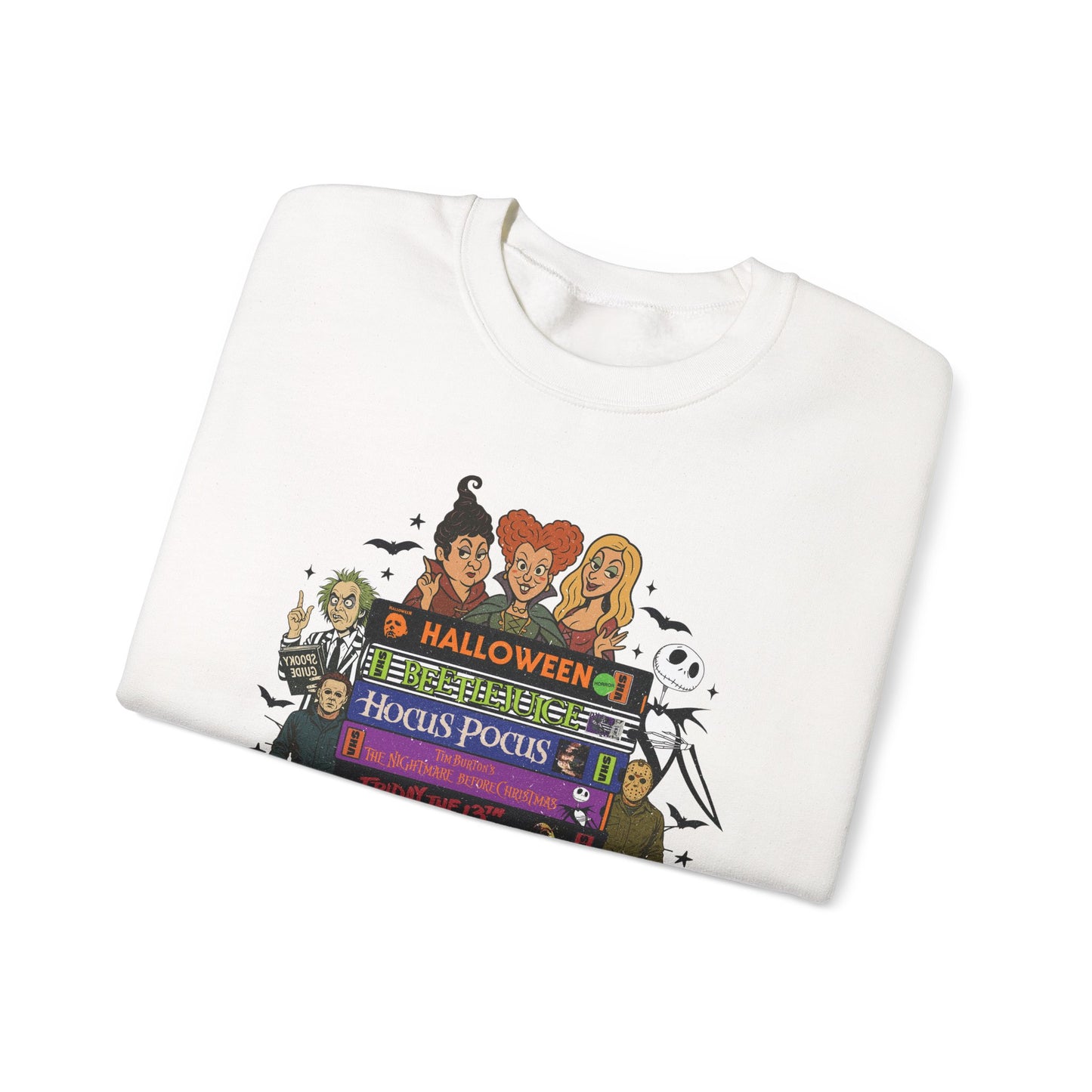 Retro 90's Halloween VHS Tapes Unisex Crewneck Sweatshirt