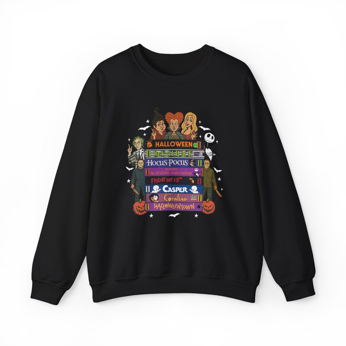 Retro 90's Halloween VHS Tapes Unisex Crewneck Sweatshirt