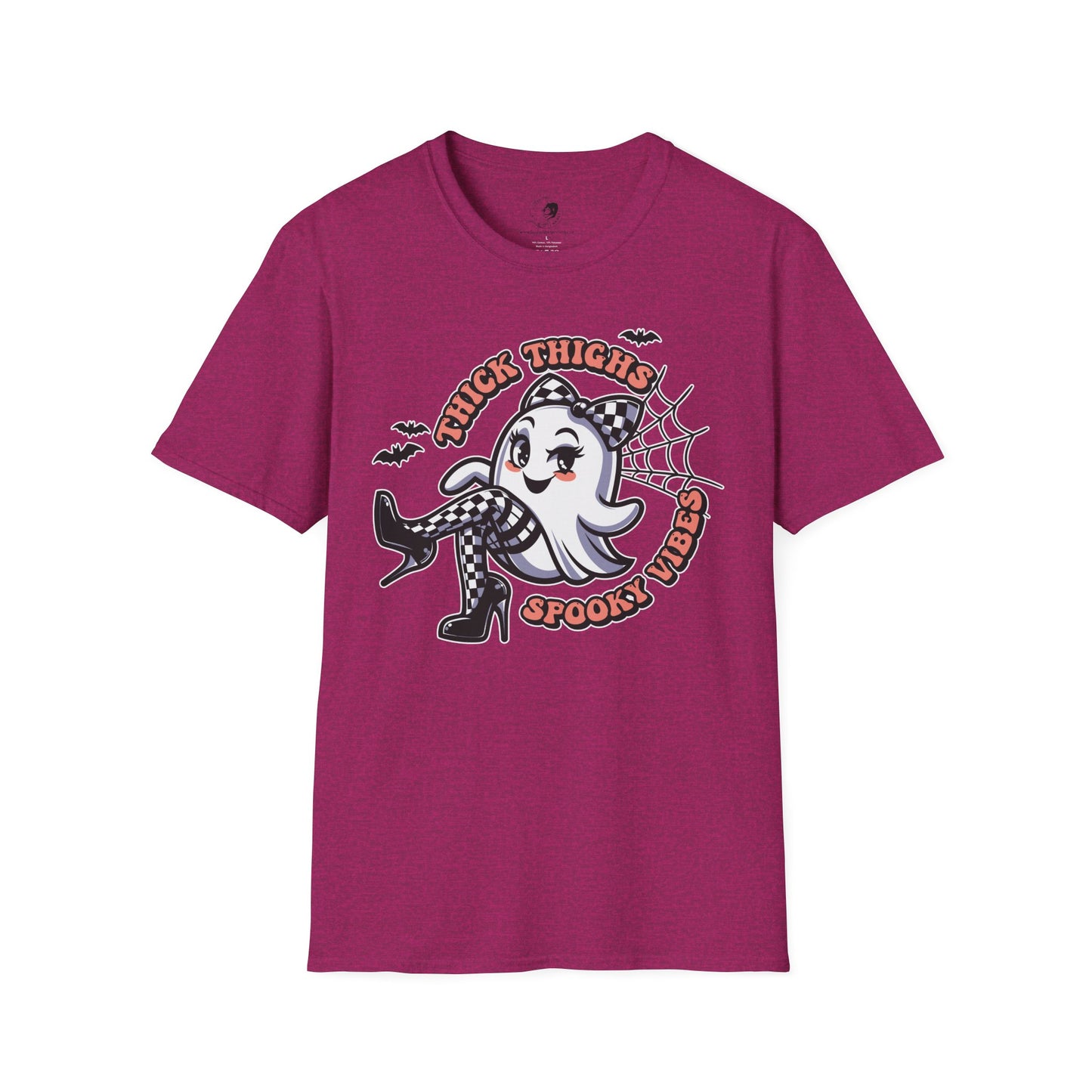 Thick Thighs Spooky Vibes - Unisex Softstyle Shirt for the Soft Spookster