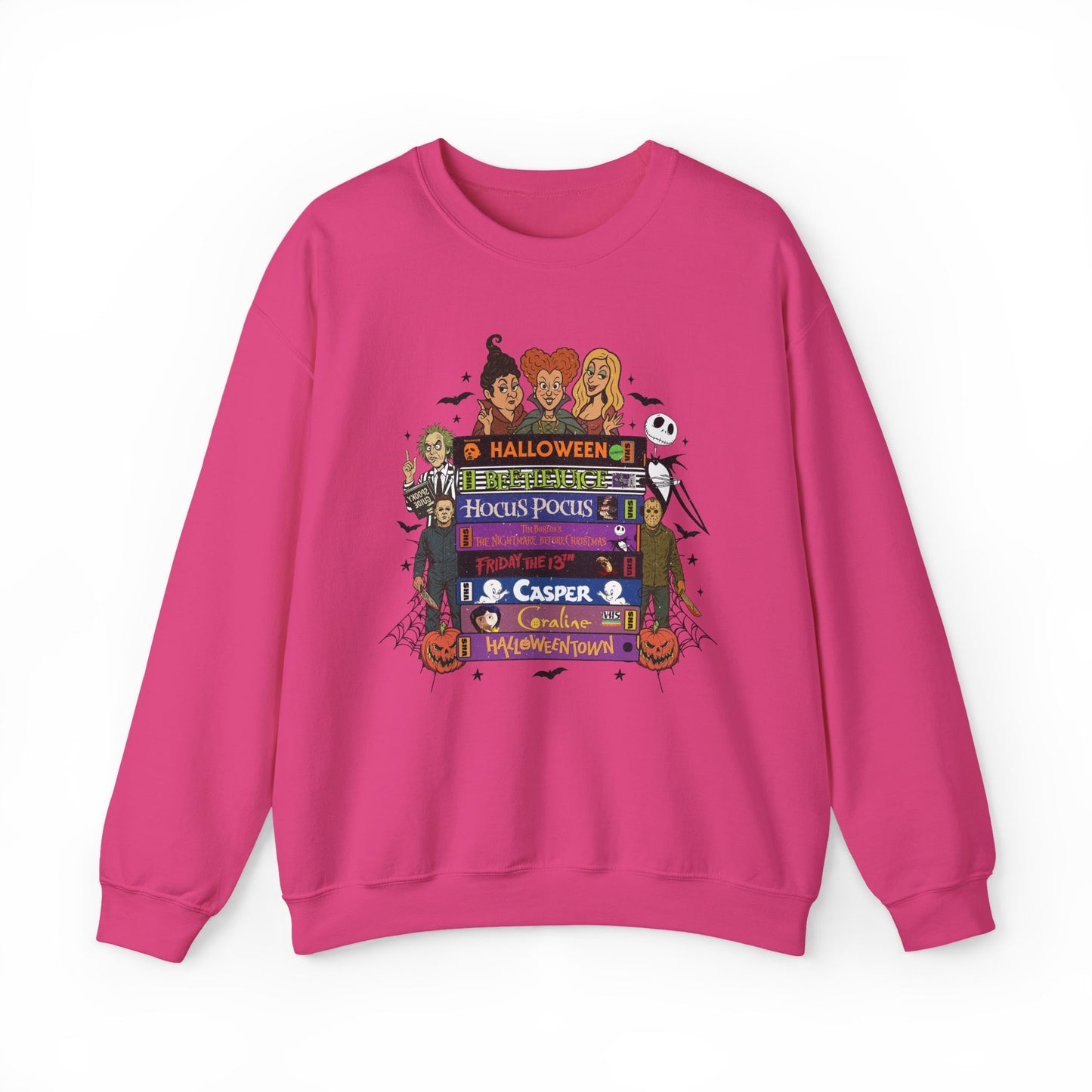 Retro 90's Halloween VHS Tapes Unisex Crewneck Sweatshirt
