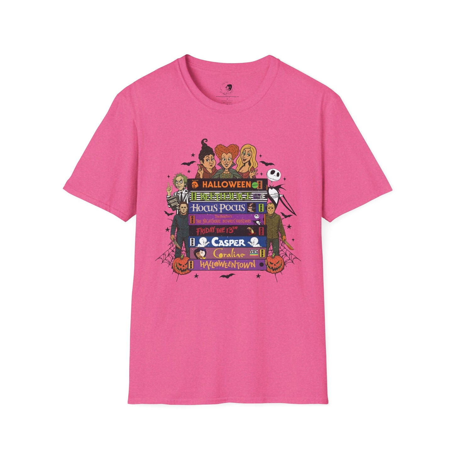 Retro 90's Halloween VHS Tapes - Unisex Softstyle Shirt