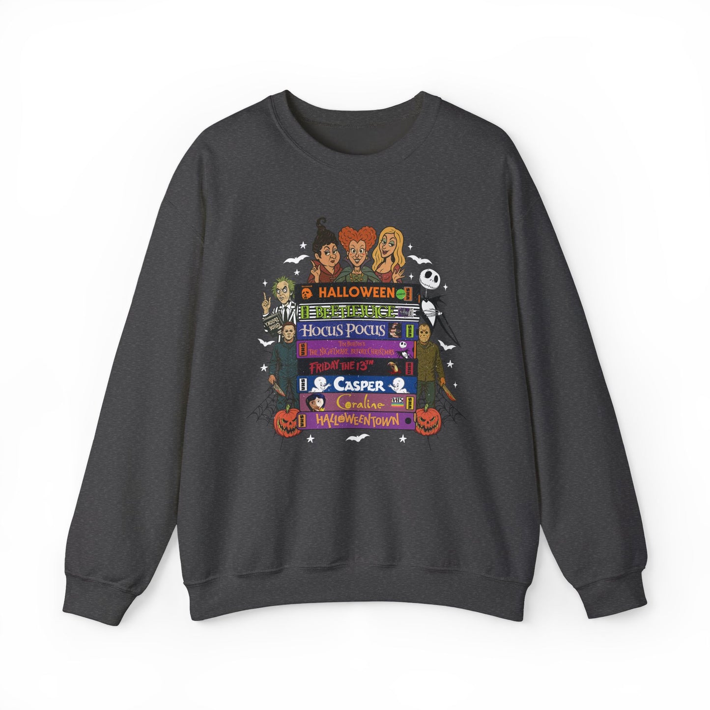 Retro 90's Halloween VHS Tapes Unisex Crewneck Sweatshirt