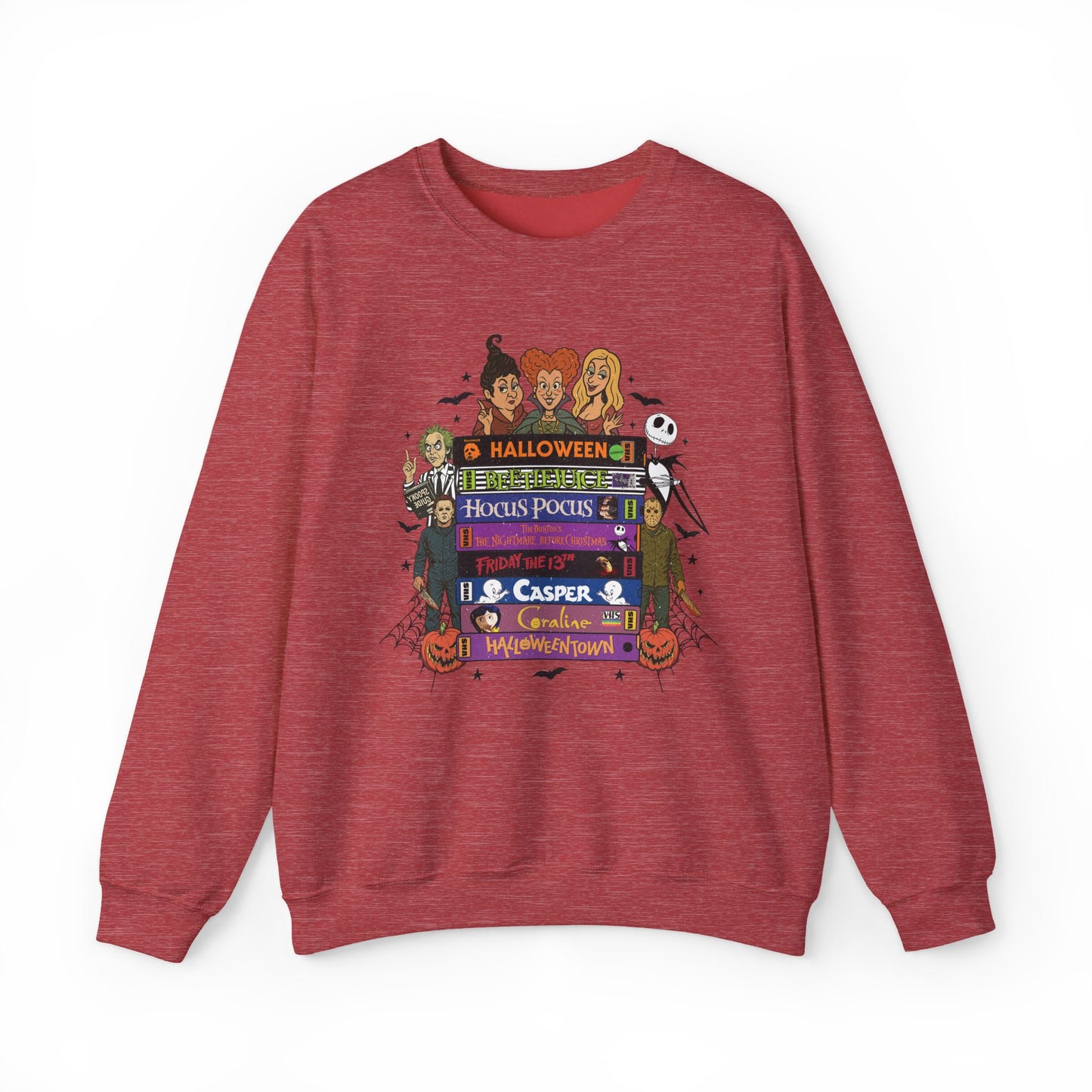 Retro 90's Halloween VHS Tapes Unisex Crewneck Sweatshirt