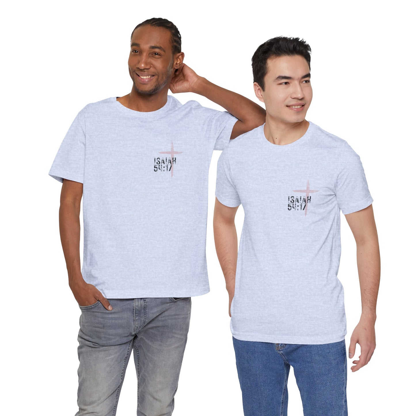 No Weapon Formed Against Me Shall Prosper Isaiah 54:17 - Unisex Jersey Short Sleeve Tee
