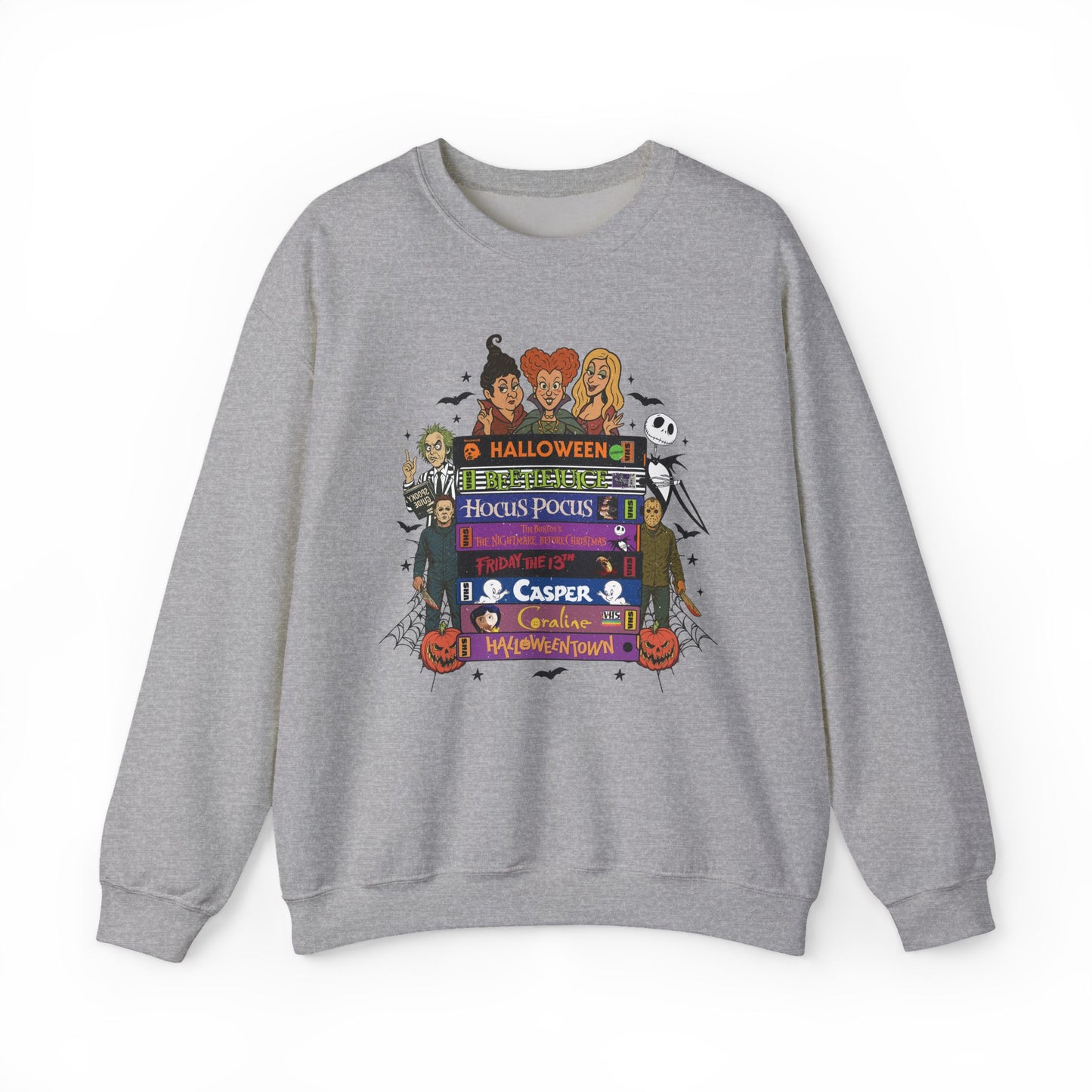 Retro 90's Halloween VHS Tapes Unisex Crewneck Sweatshirt