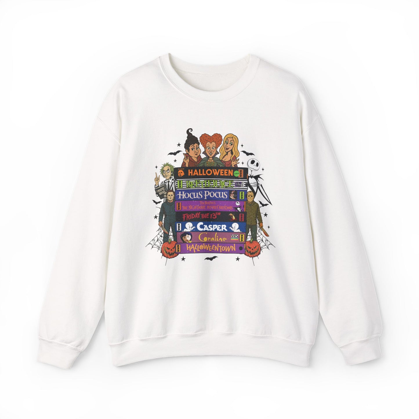Retro 90's Halloween VHS Tapes Unisex Crewneck Sweatshirt