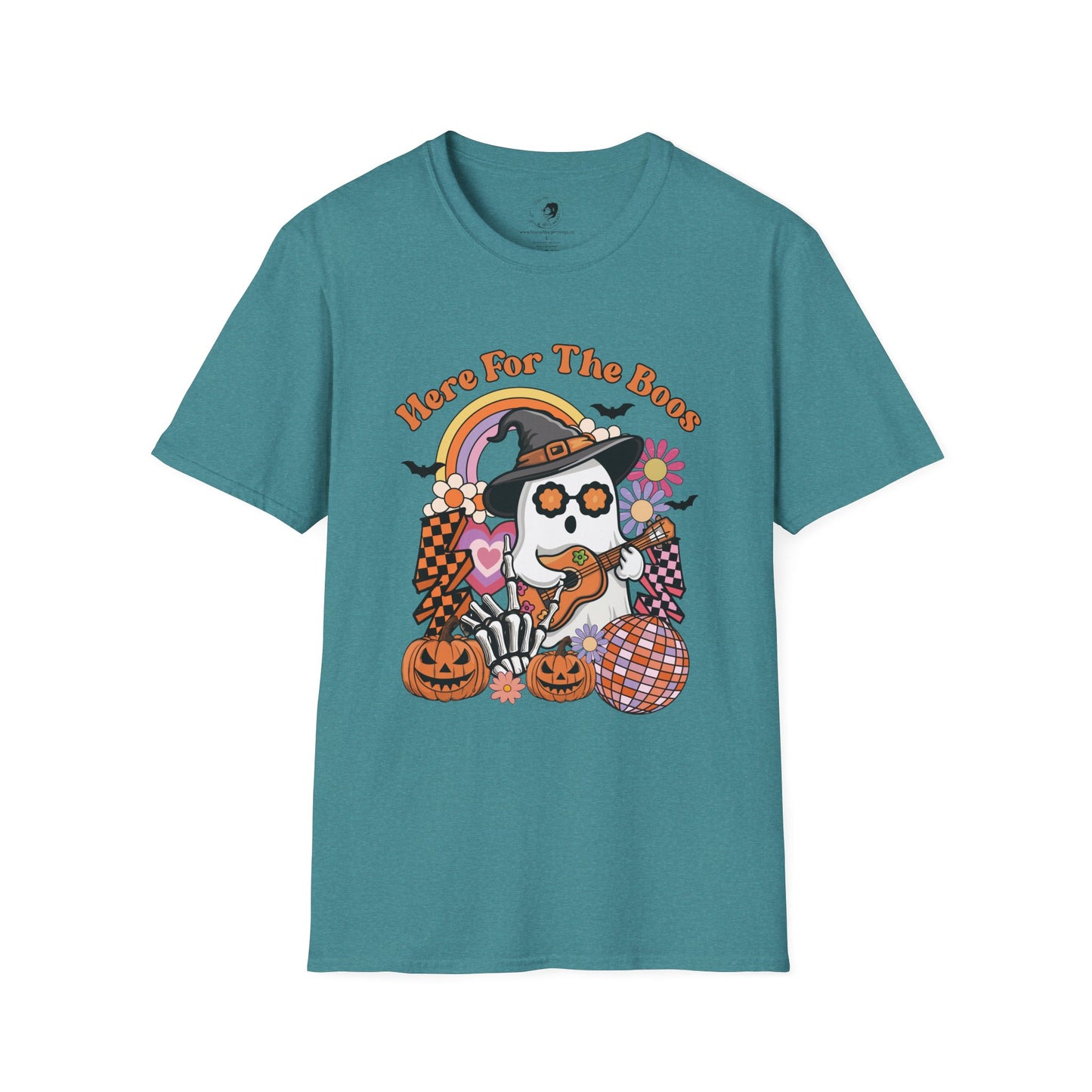 Here For The BOOS! - Unisex Softstyle Shirt for the Soft Spookster