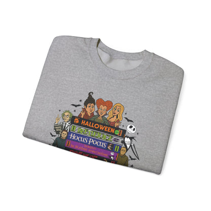 Retro 90's Halloween VHS Tapes Unisex Crewneck Sweatshirt
