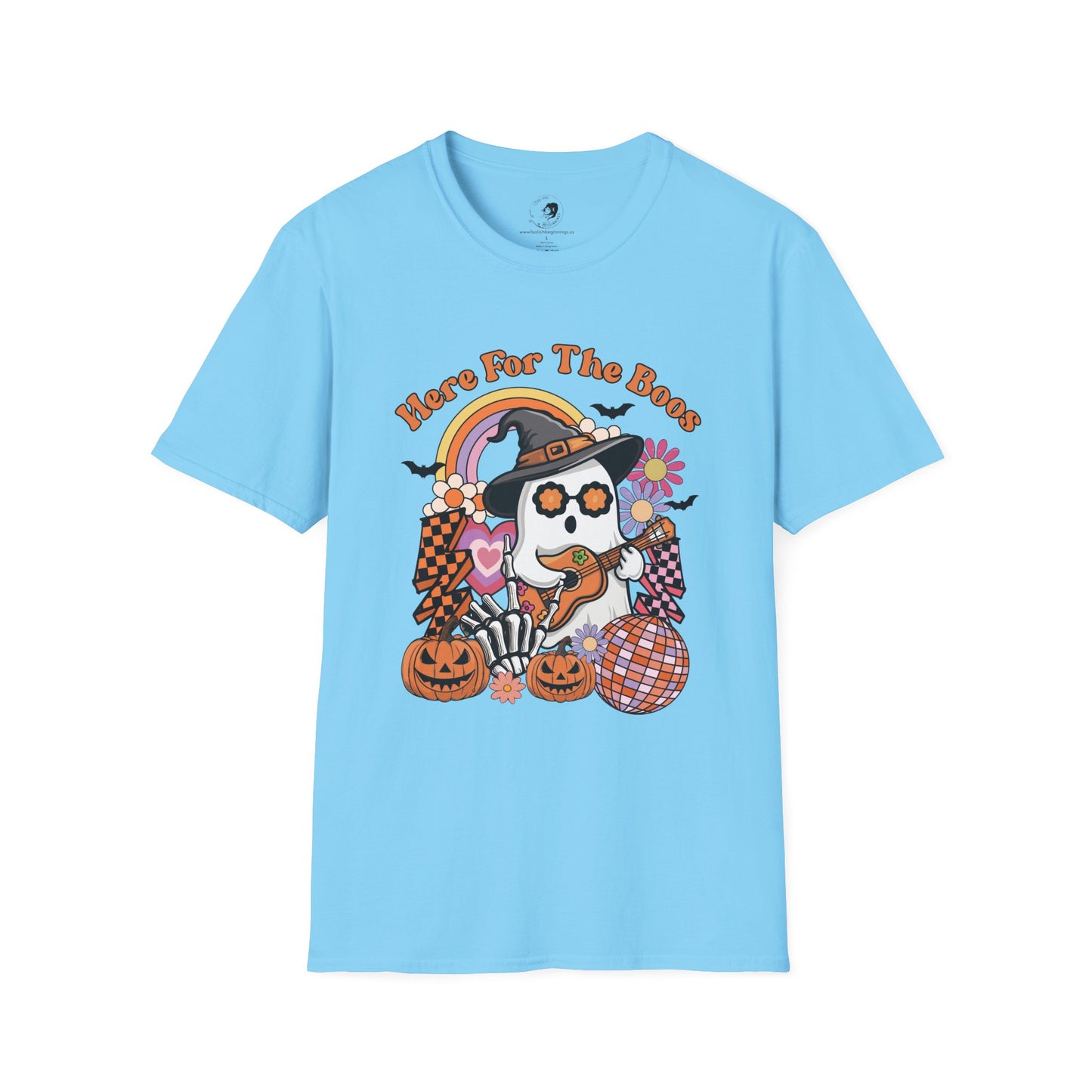 Here For The BOOS! - Unisex Softstyle Shirt for the Soft Spookster