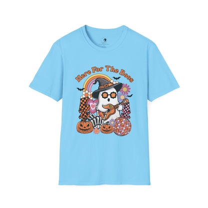 Here For The BOOS! - Unisex Softstyle Shirt for the Soft Spookster