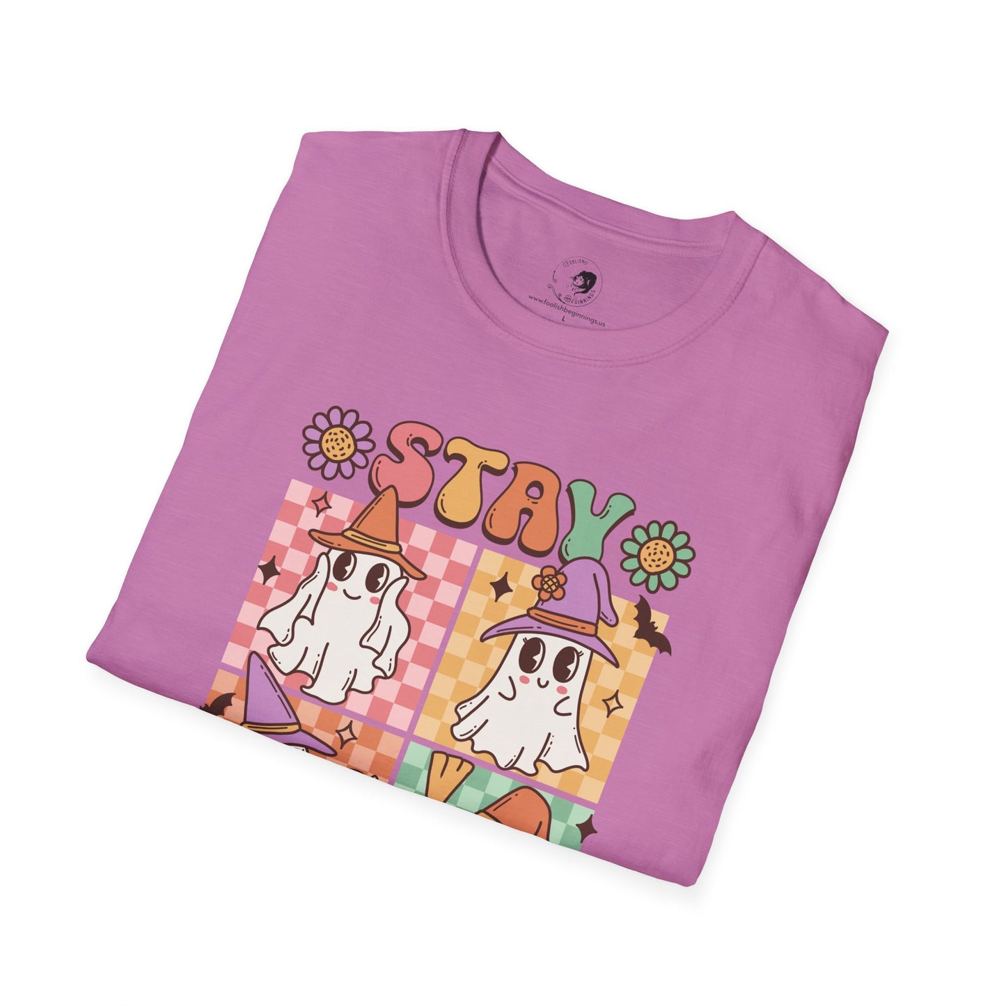 Stay Spooky (FLORAL) - Unisex Softstyle Shirt for the Soft Spookster