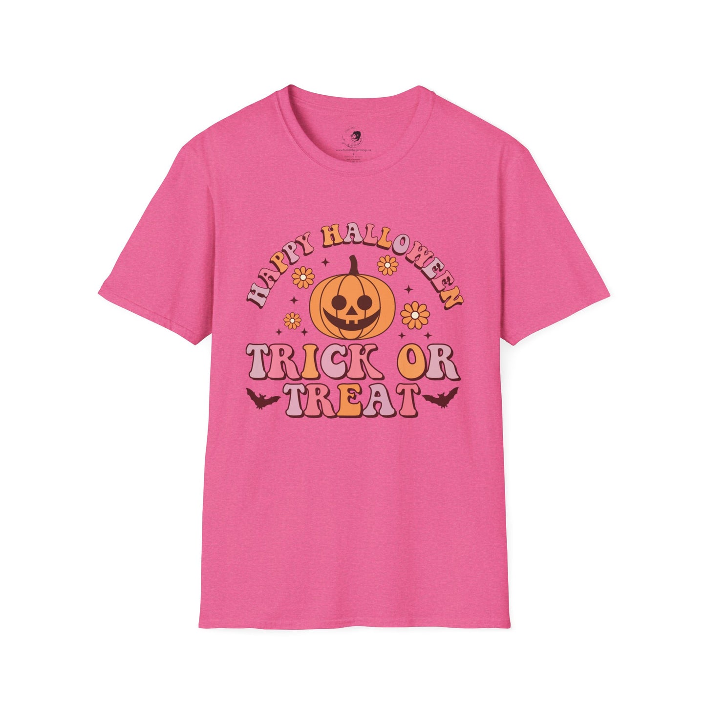 Happy Halloween! Trick or Treat - Unisex Softstyle Shirt for the Soft Spookster