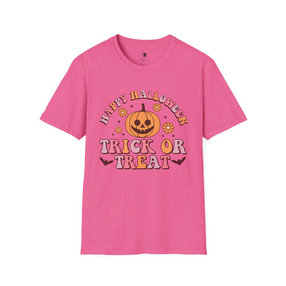 Happy Halloween! Trick or Treat - Unisex Softstyle Shirt for the Soft Spookster