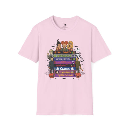 Retro 90's Halloween VHS Tapes  - Unisex Softstyle Shirt