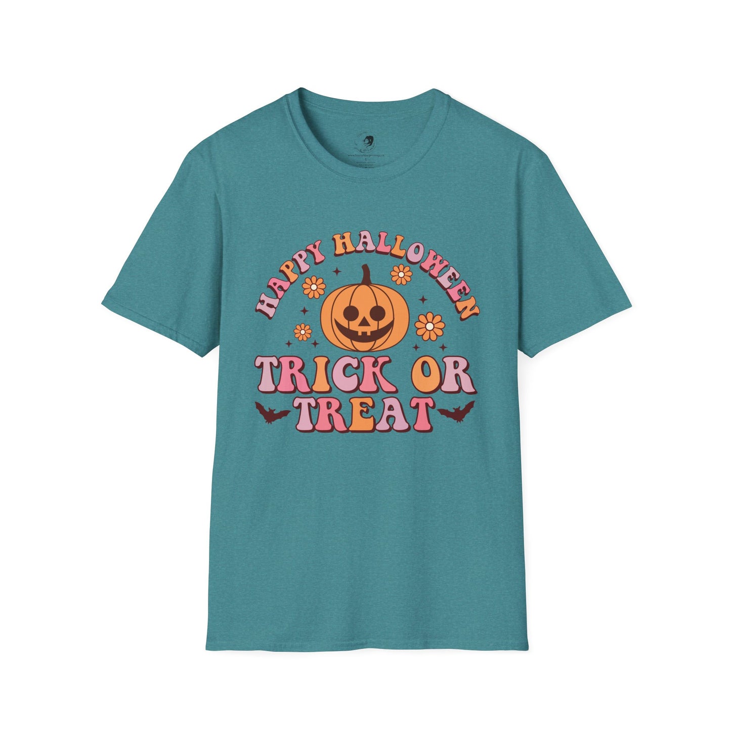 Happy Halloween! Trick or Treat - Unisex Softstyle Shirt for the Soft Spookster