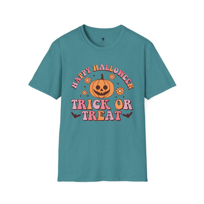 Happy Halloween! Trick or Treat - Unisex Softstyle Shirt for the Soft Spookster