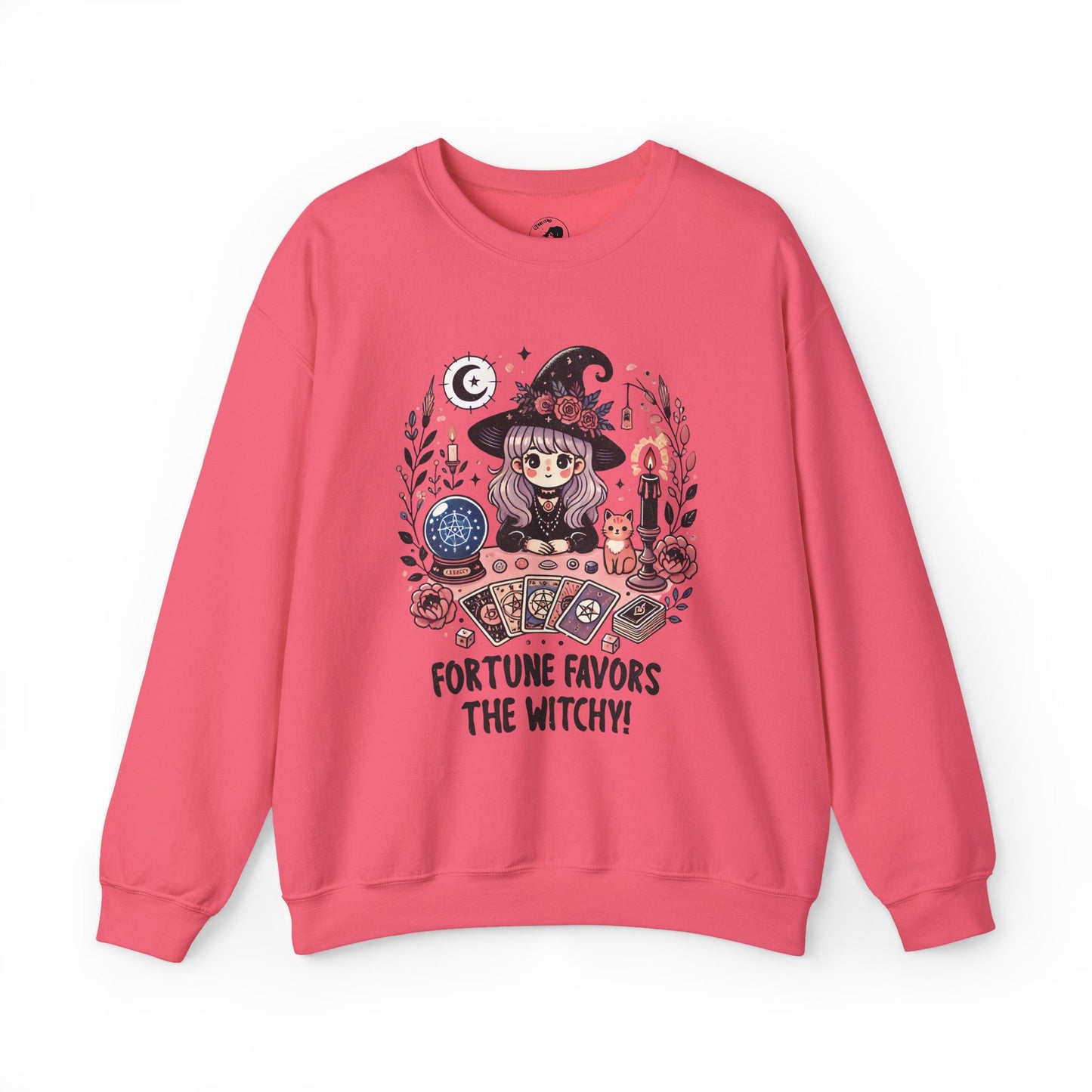 Fortune Favors The Witchy - Unisex Crewneck Sweatshirt