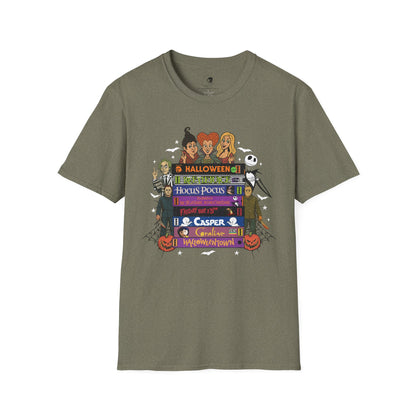 Retro 90's Halloween VHS Tapes  - Unisex Softstyle Shirt
