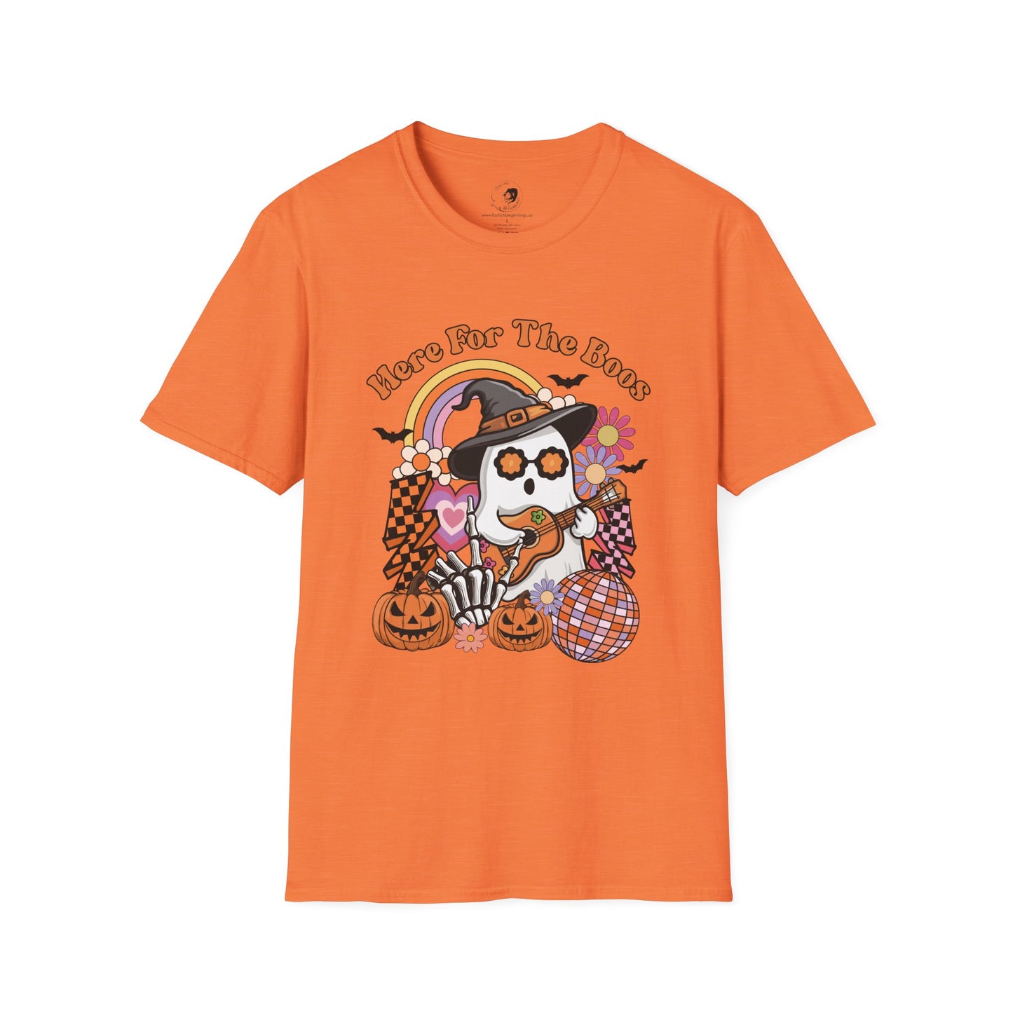 Here For The BOOS! - Unisex Softstyle Shirt for the Soft Spookster