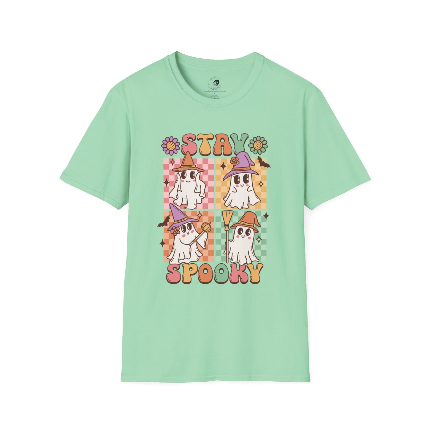 Stay Spooky (FLORAL) - Unisex Softstyle Shirt for the Soft Spookster