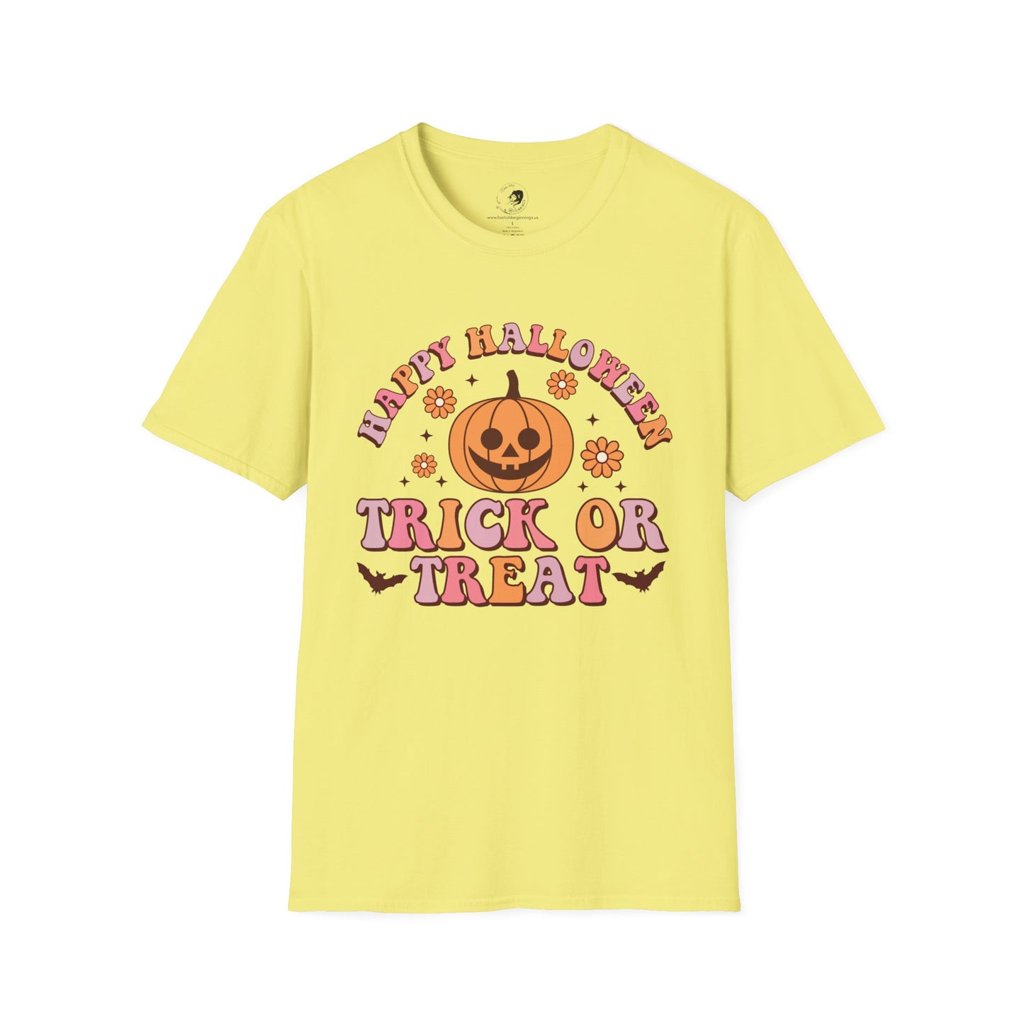 Happy Halloween! Trick or Treat - Unisex Softstyle Shirt for the Soft Spookster