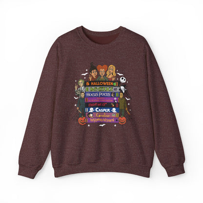 Retro 90's Halloween VHS Tapes Unisex Crewneck Sweatshirt