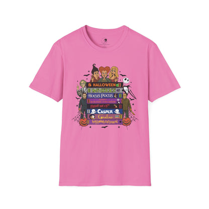 Retro 90's Halloween VHS Tapes  - Unisex Softstyle Shirt