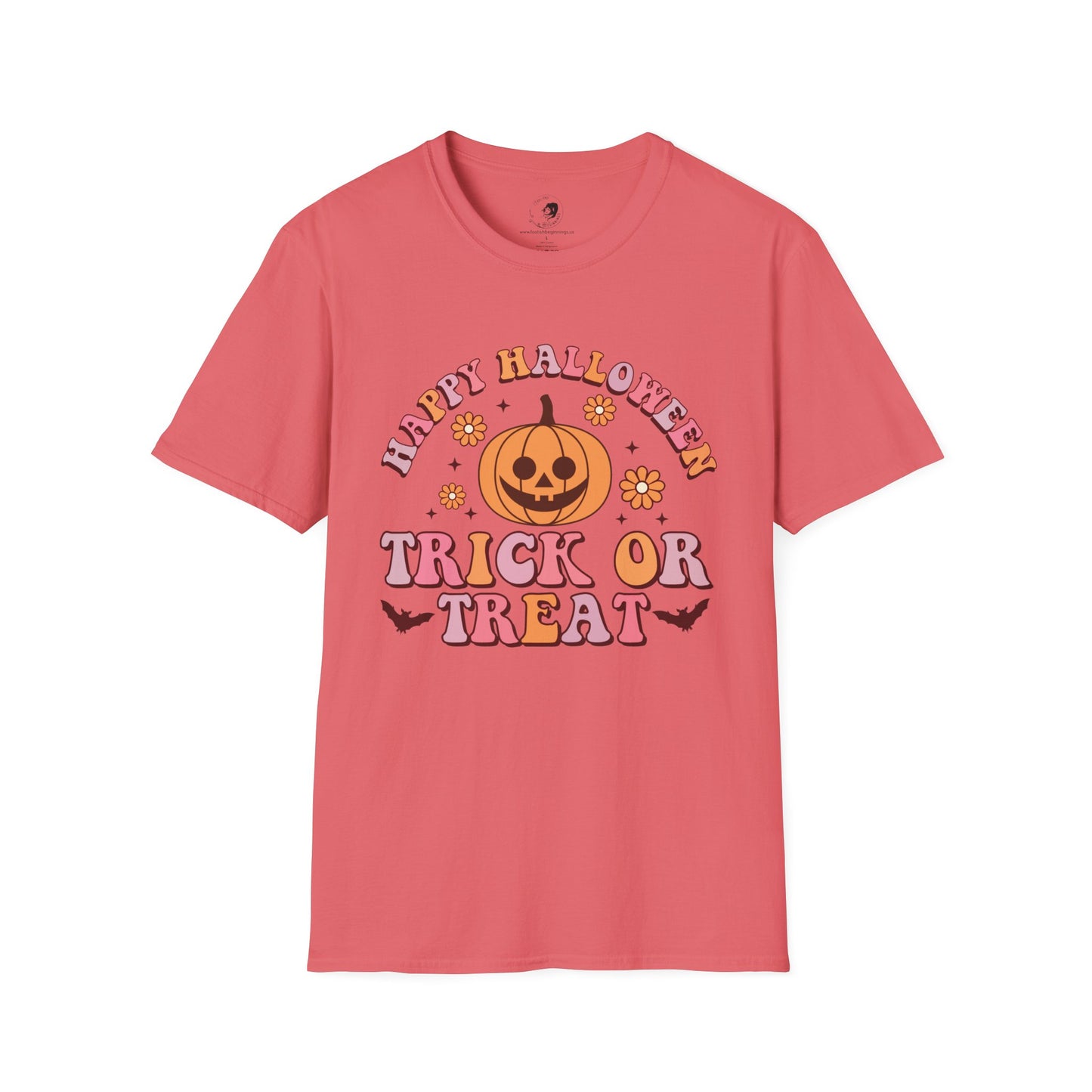 Happy Halloween! Trick or Treat - Unisex Softstyle Shirt for the Soft Spookster