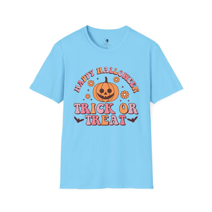 Happy Halloween! Trick or Treat - Unisex Softstyle Shirt for the Soft Spookster