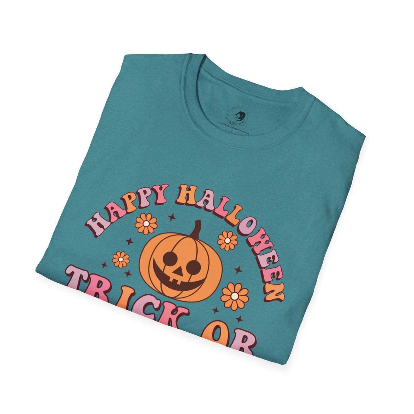 Happy Halloween! Trick or Treat - Unisex Softstyle Shirt for the Soft Spookster