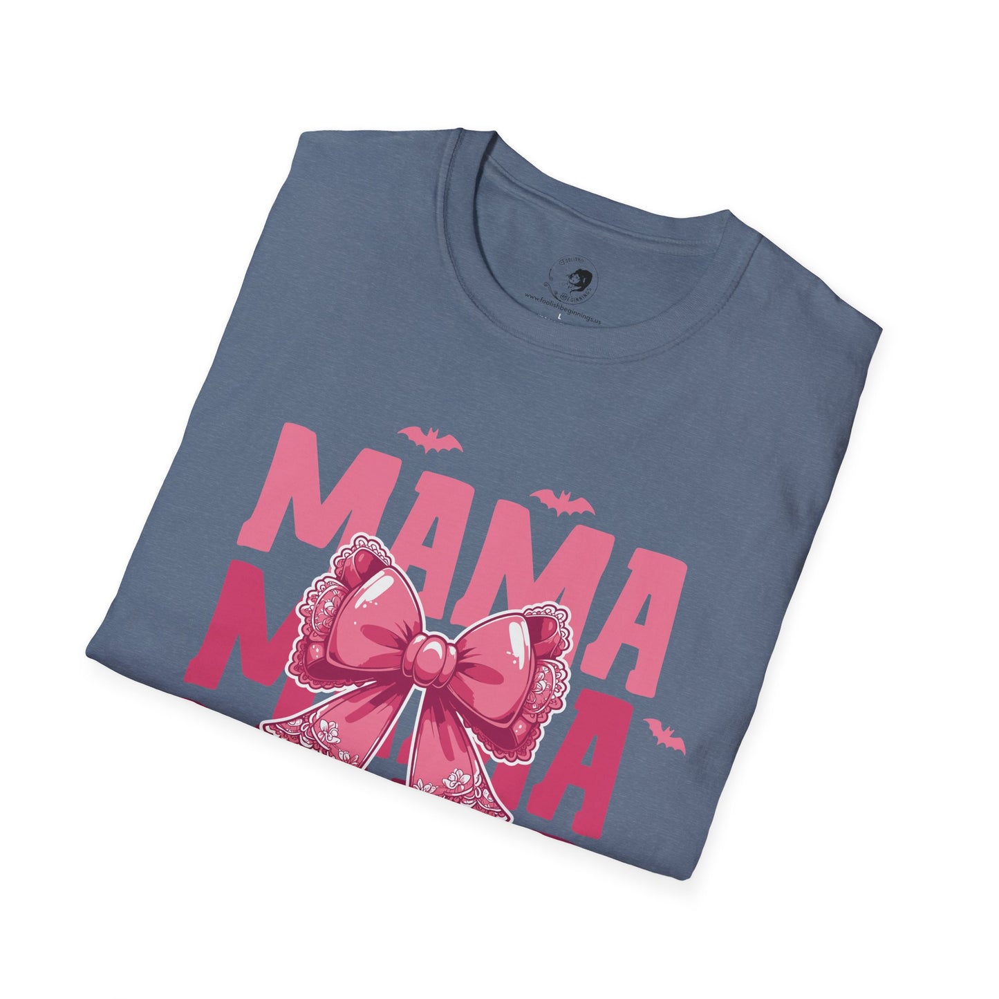 Mama with Pink Bow - Mama Dearest Collection Unisex Softstyle Shirt