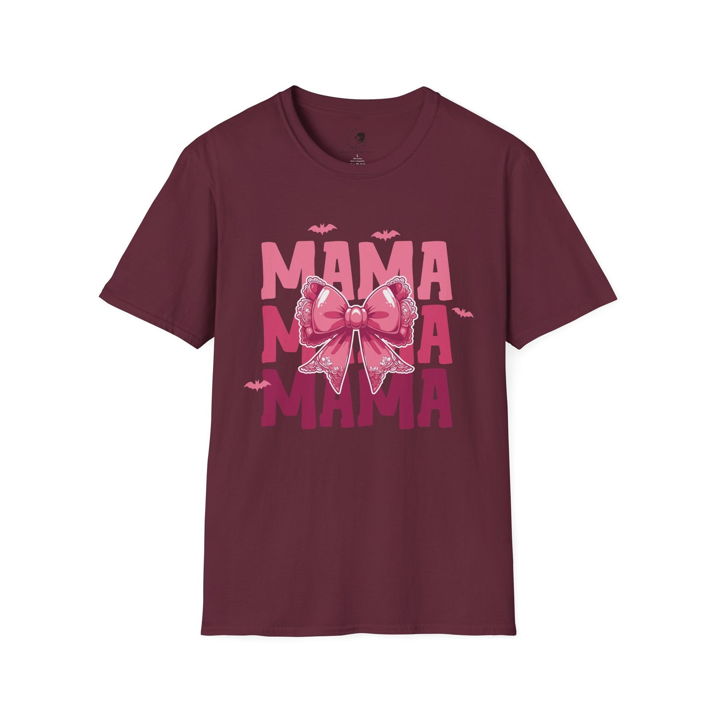 Mama with Pink Bow - Mama Dearest Collection Unisex Softstyle Shirt