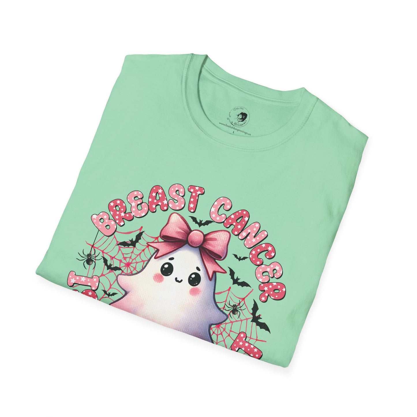 Breast Cancer is BOO SHEET - Unisex Softstyle Shirt for the Soft Spookster