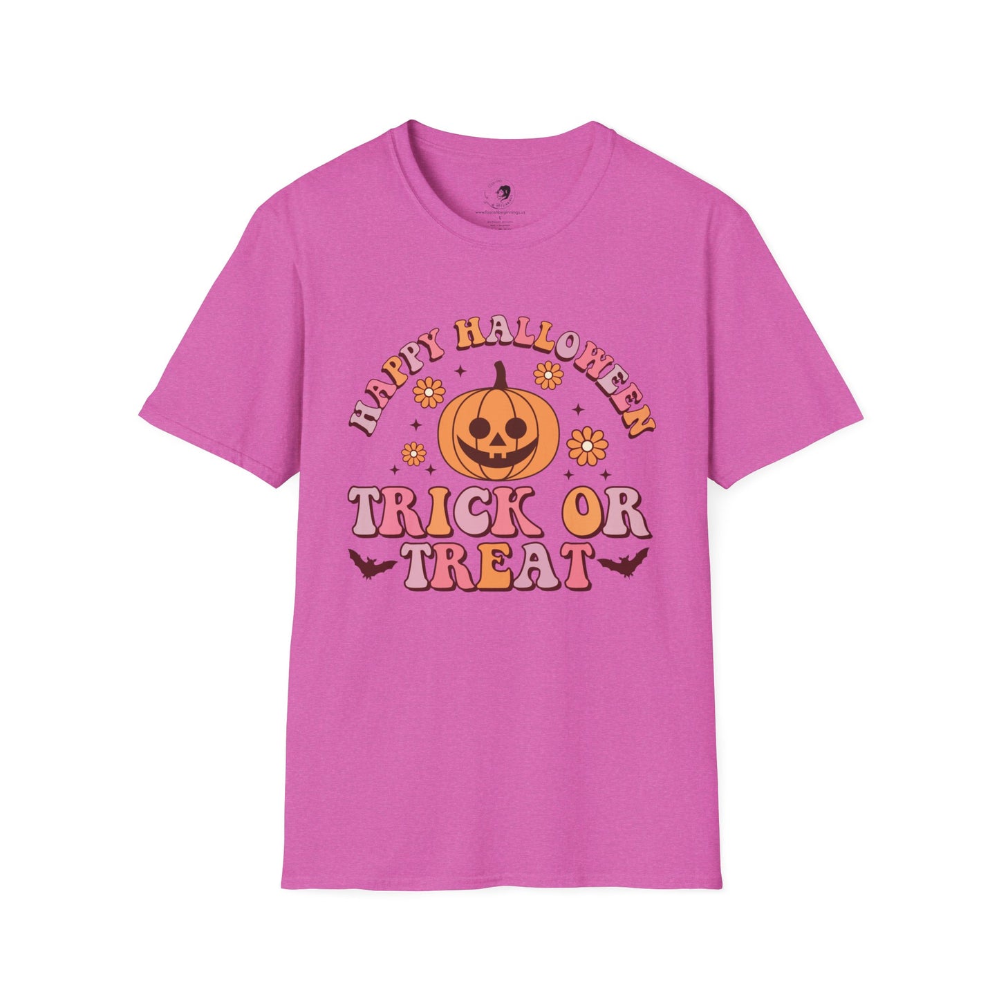 Happy Halloween! Trick or Treat - Unisex Softstyle Shirt for the Soft Spookster