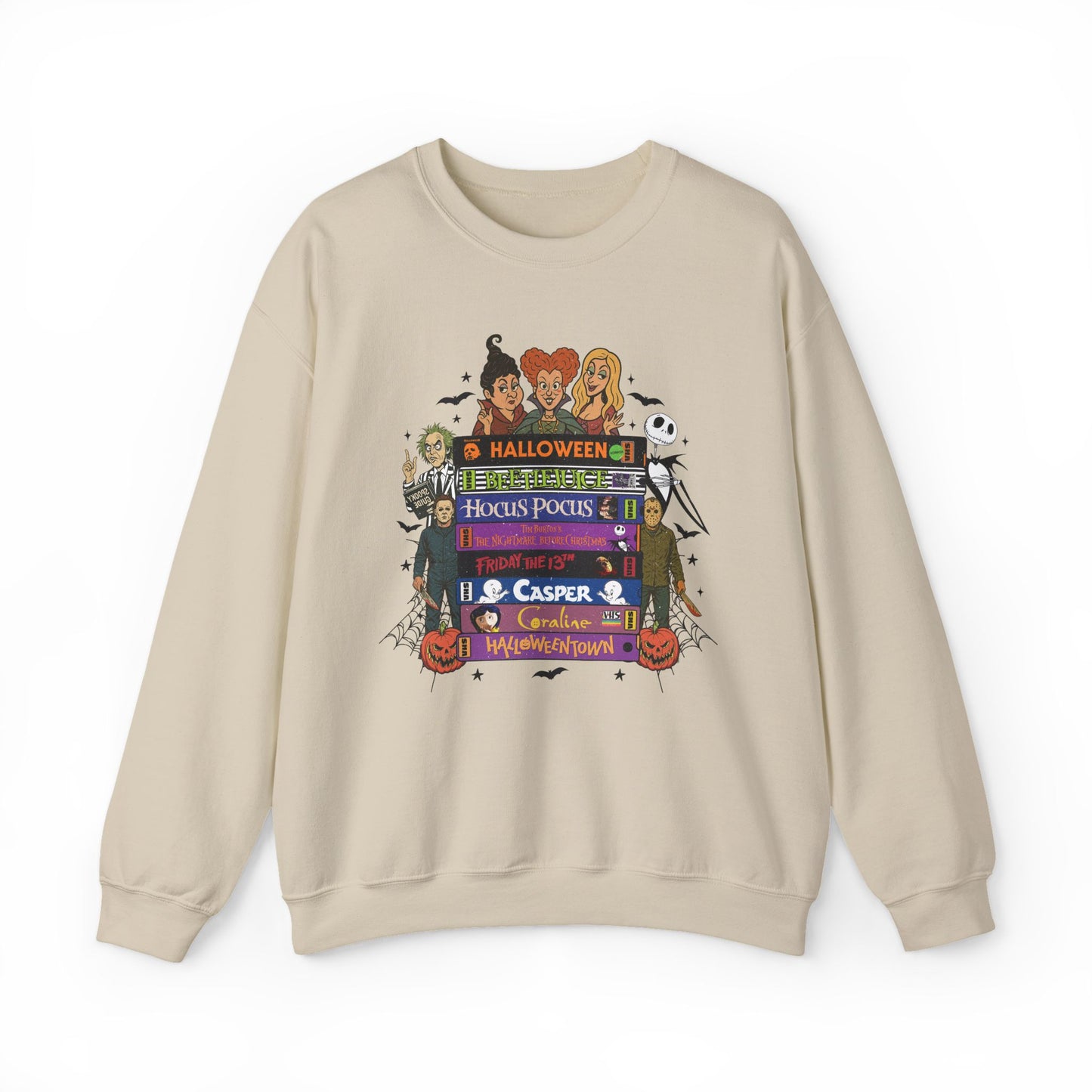 Retro 90's Halloween VHS Tapes Unisex Crewneck Sweatshirt