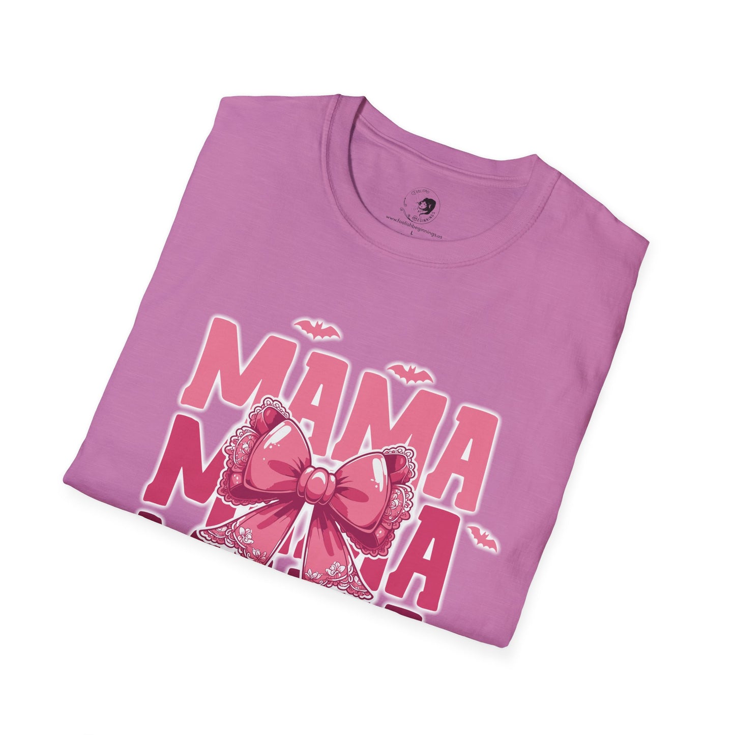 Mama with Pink Bow - Mama Dearest Collection Unisex Softstyle Shirt